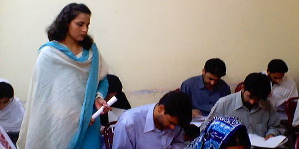 Evaluation Test in Progress